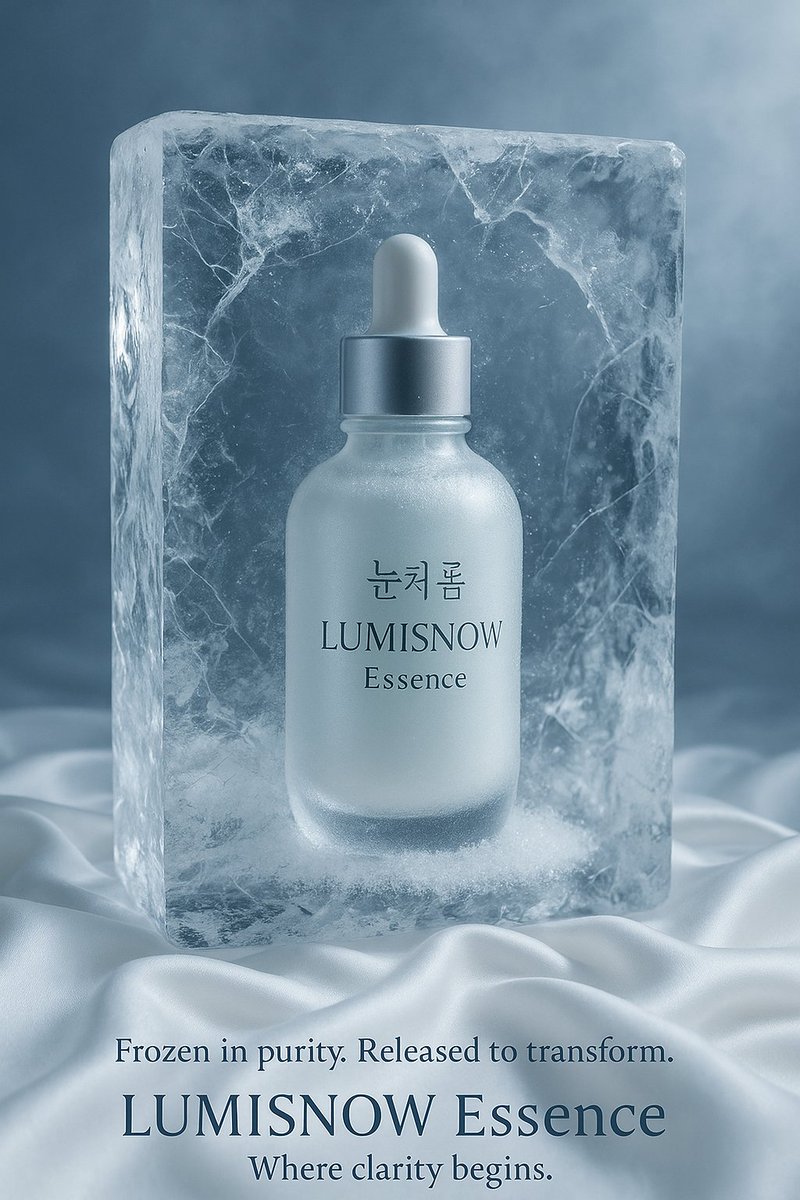 冰爽优雅的产品海报