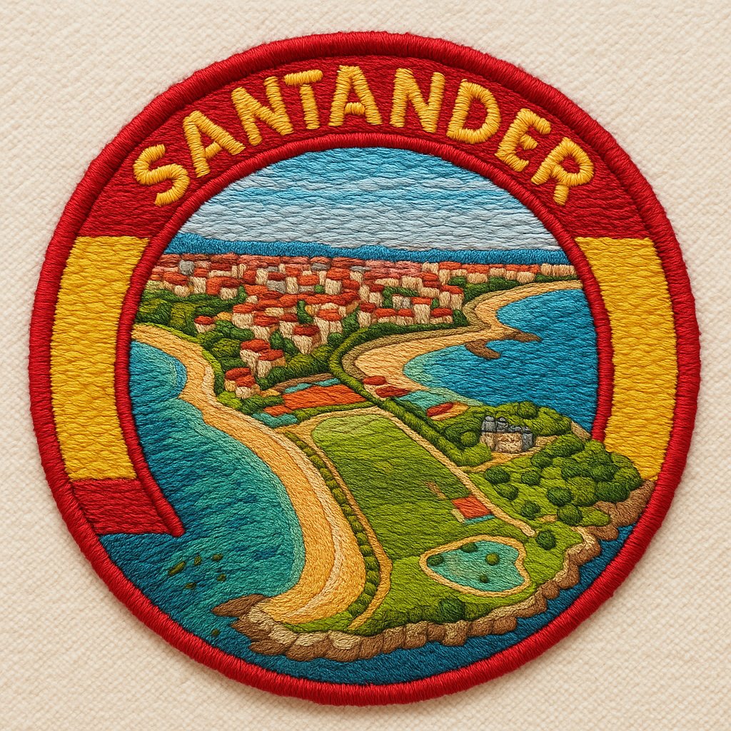 城市绣花贴纸照片