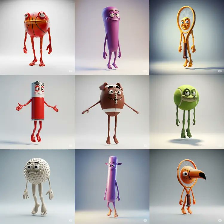 奇趣风格3D乙烯基玩具