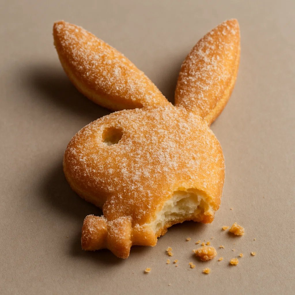 部分咬掉的糕点