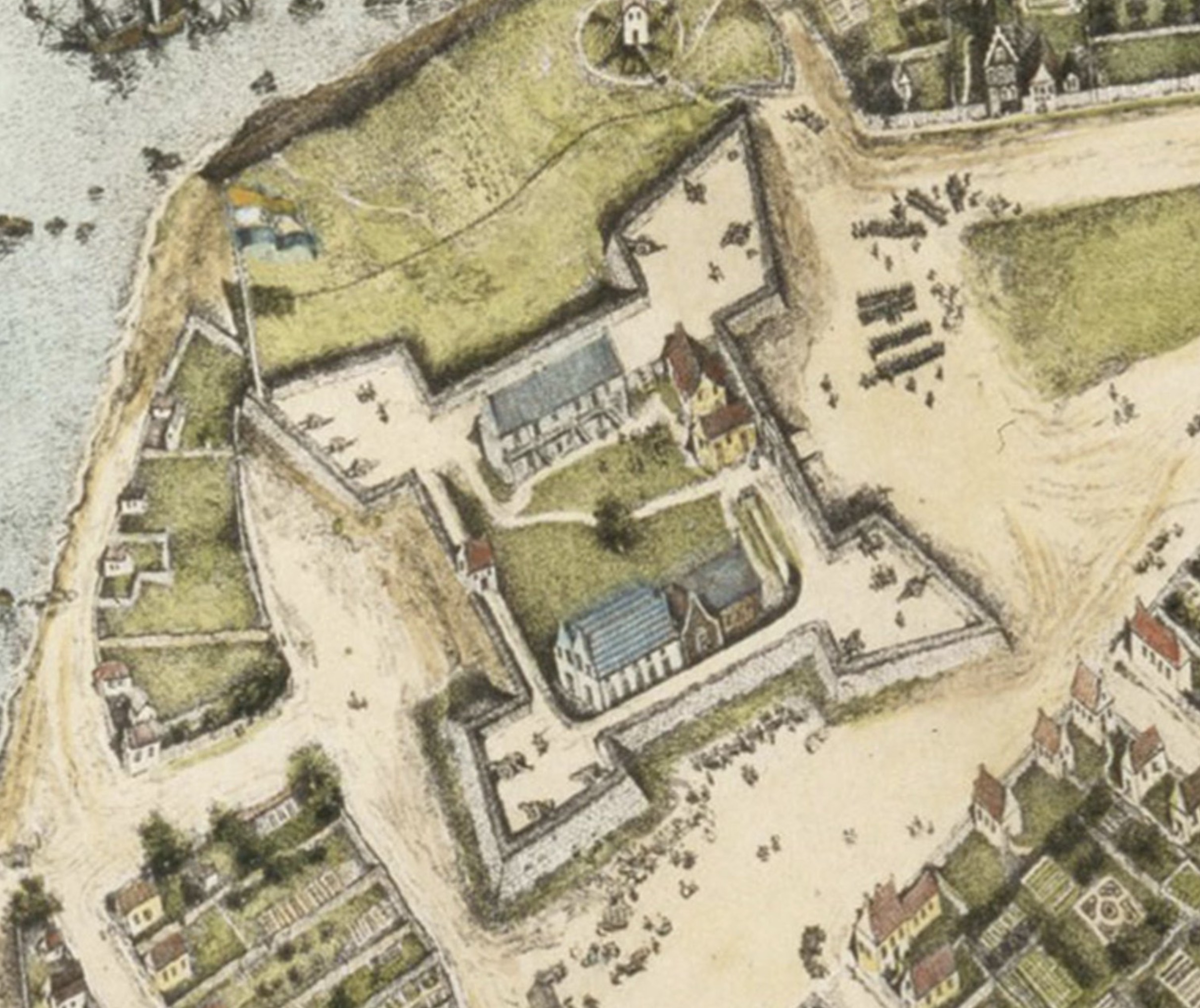 古老地图生成古代场景