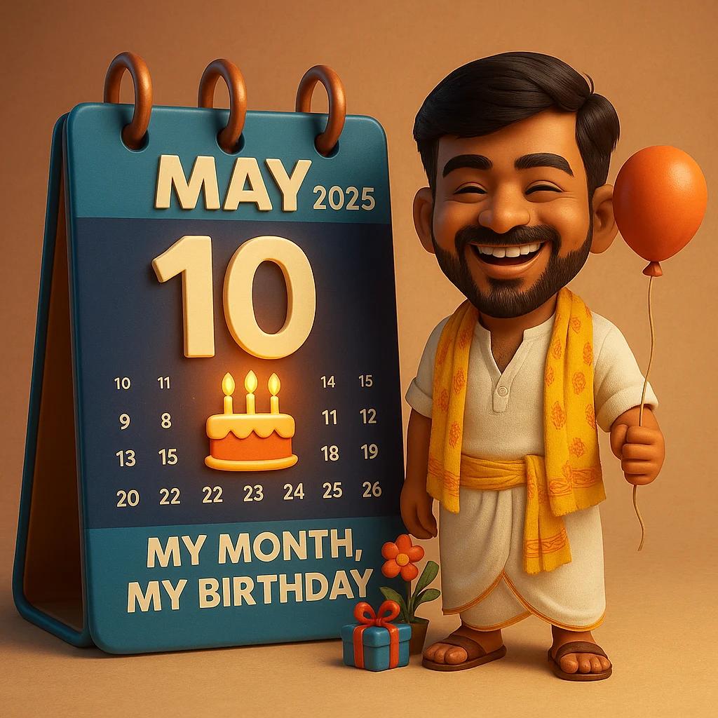 使用GPTAI打造个性化2025生日主题3D插图