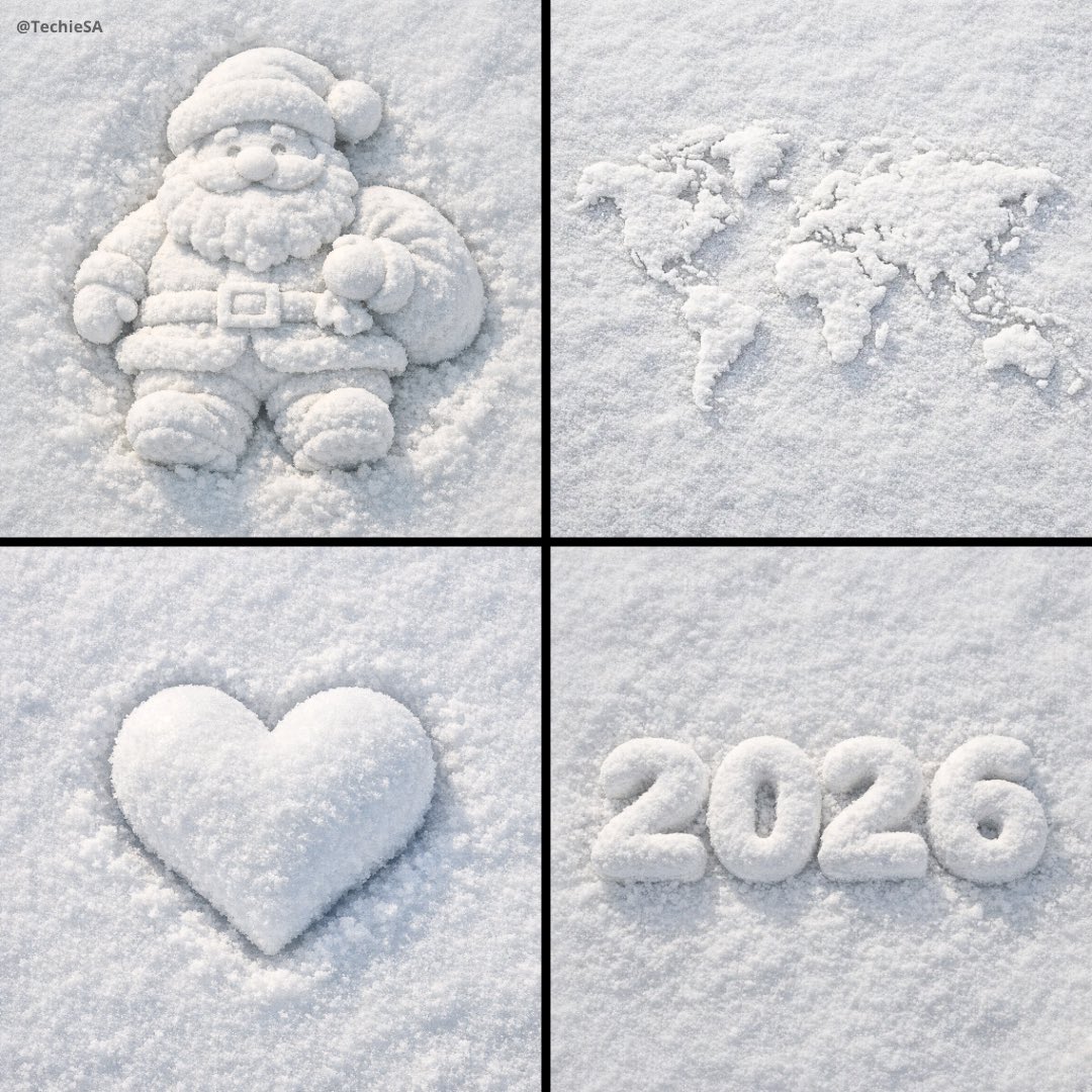 Create a 3D of [OBJECT] made of white snow. The voluminous ar...