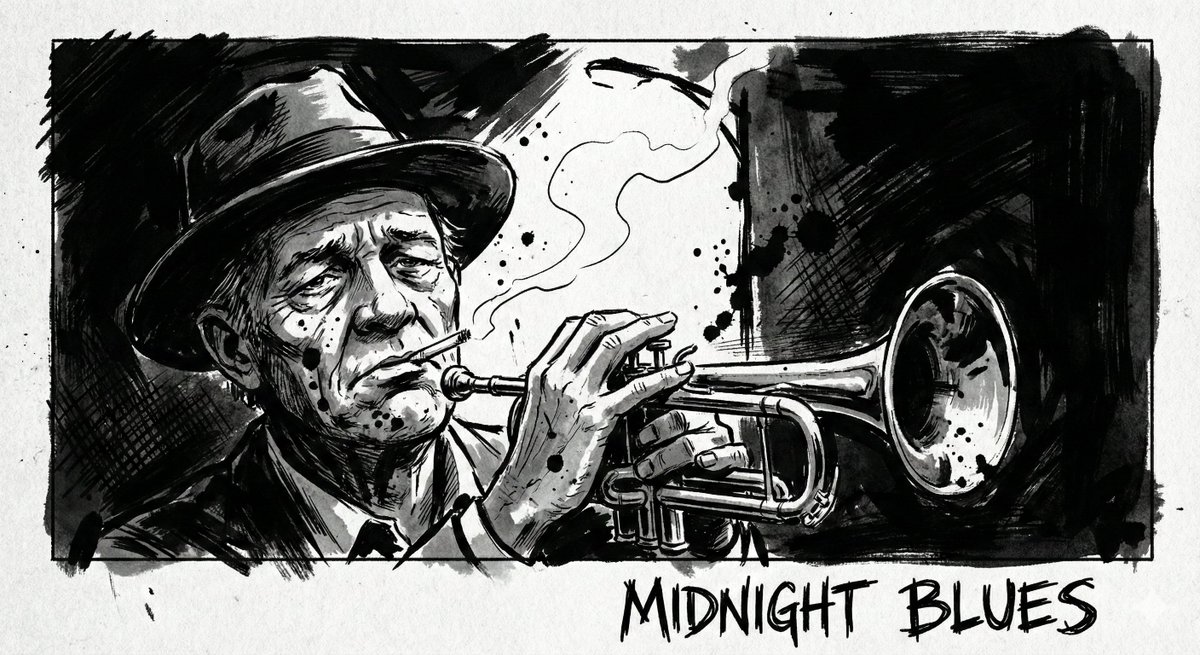 A high contrast ink noir portrait of [SUBJECT], illustrated e...