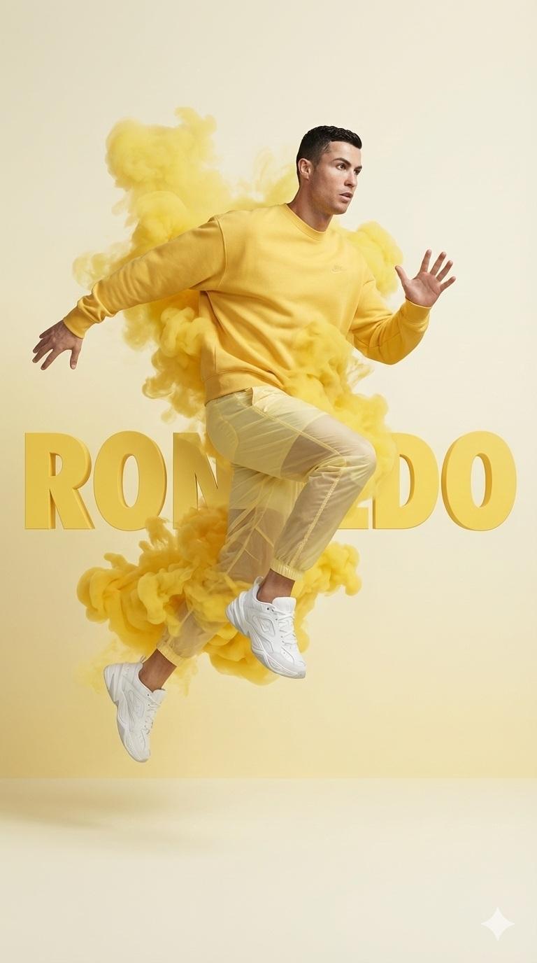 A hyper realistic studio photograph of a male athlete mid air...