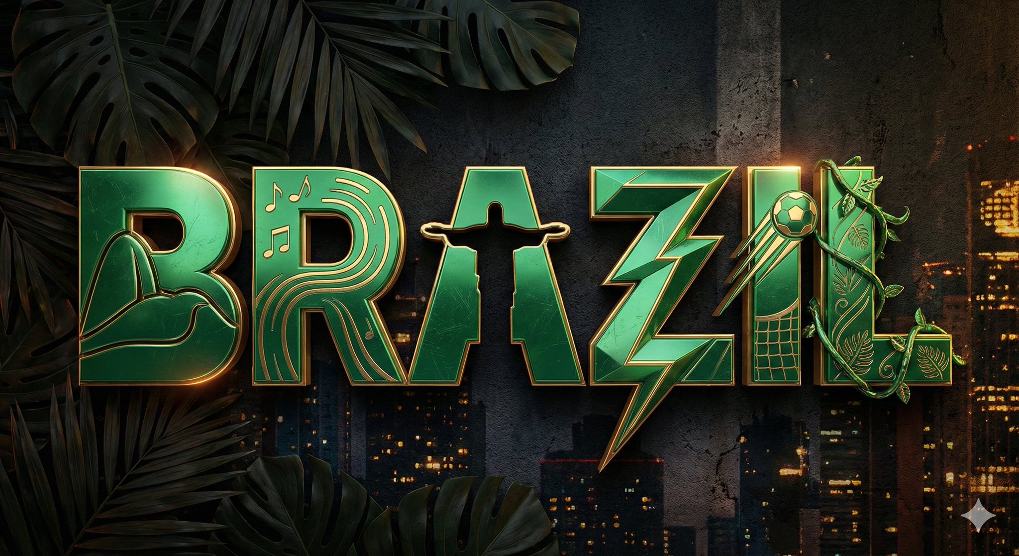 A high quality 3D metallic typography design of the word [COU...