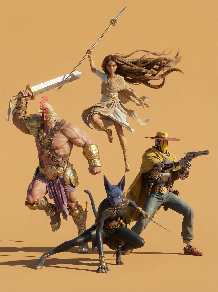 Same characters, different style.