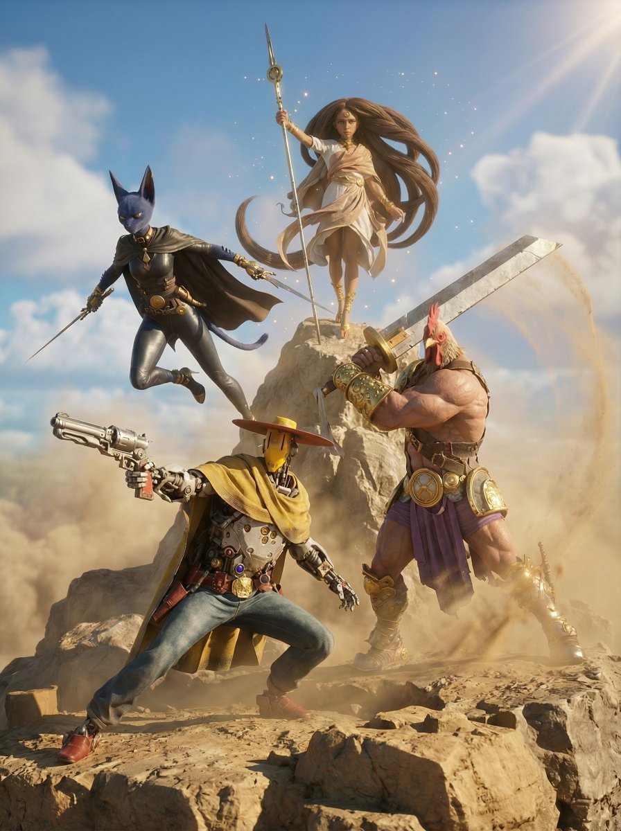 Same characters, different style.