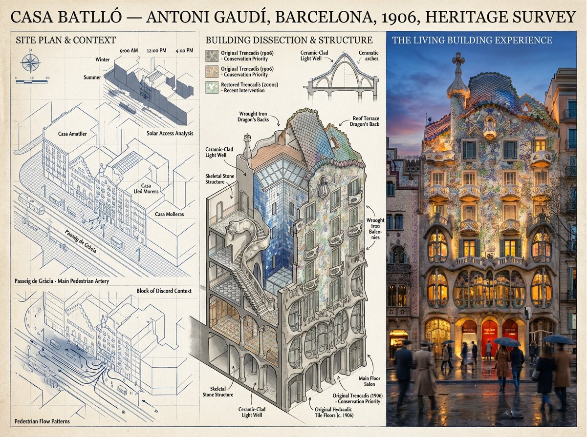 A preservation architect's survey board for [BUILDING / STRUC...