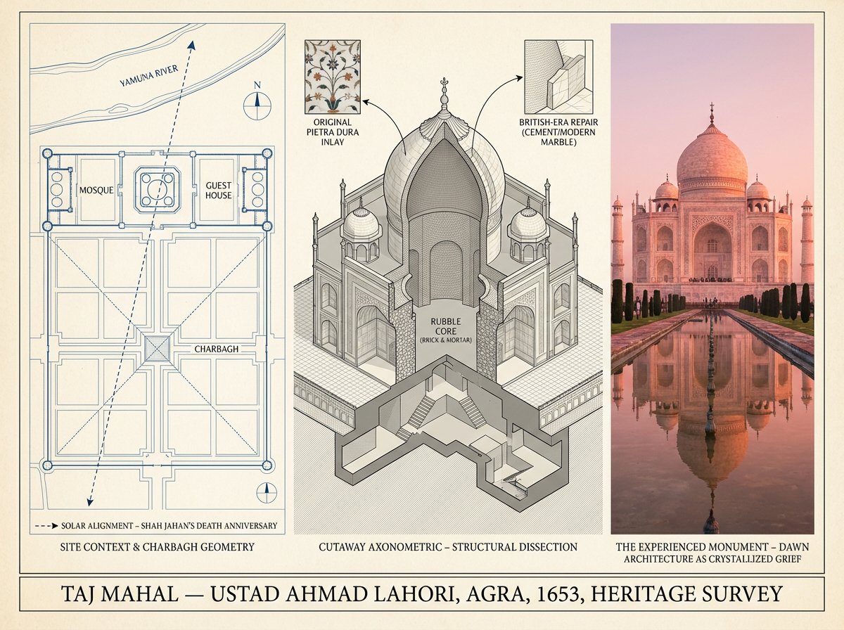 A preservation architect's survey board for [BUILDING / STRUC...