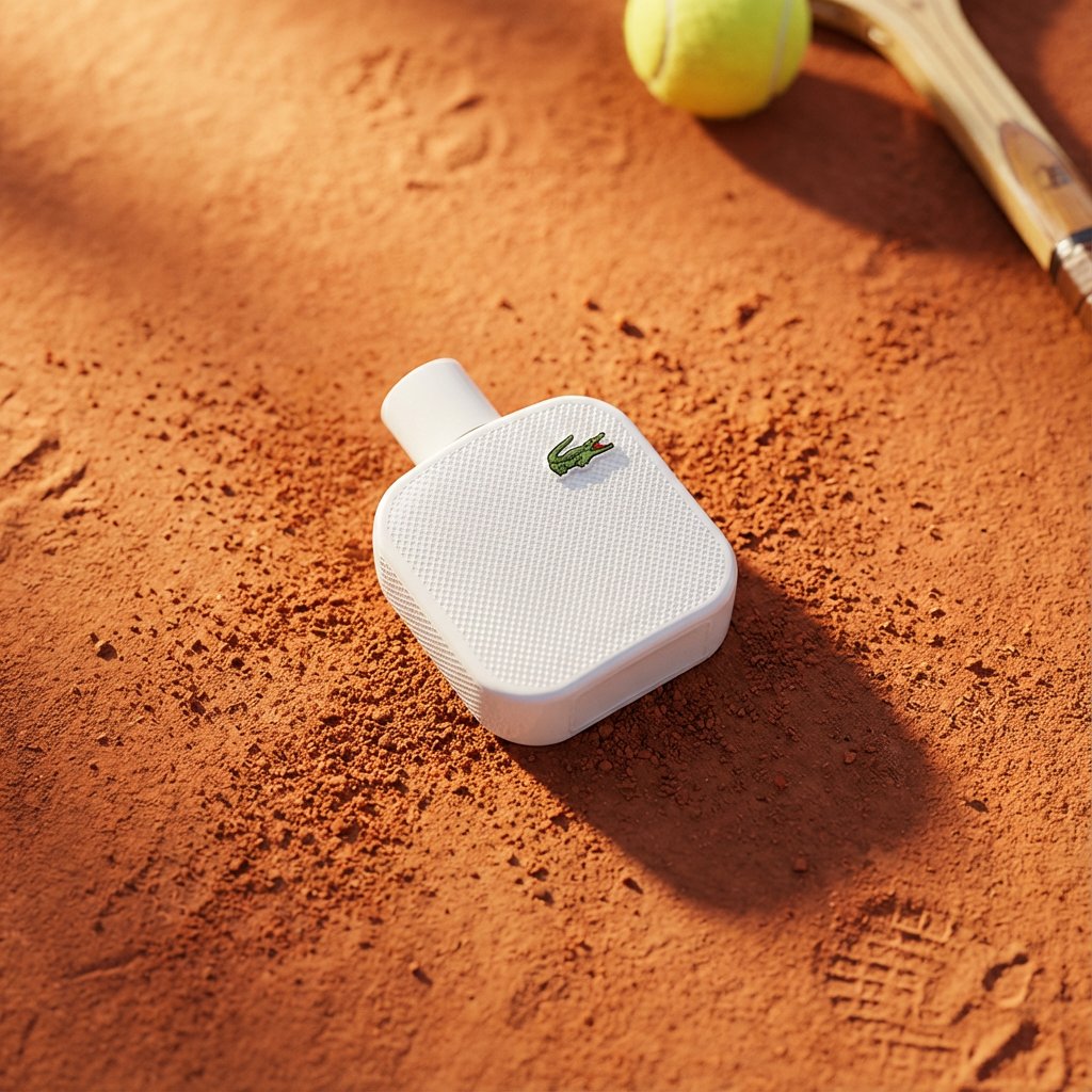 A high end editorial photo of a [PRODUCT] placed flat on a [T...