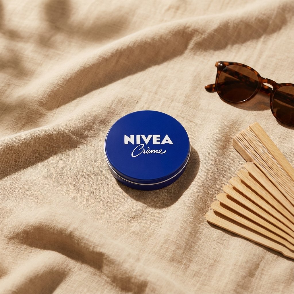 A high end editorial photo of a [PRODUCT] placed flat on a [T...