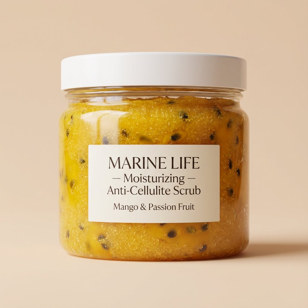 Premium minimalist skincare product photography. A translucen...