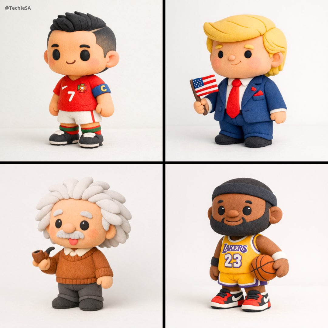 Create a stylized miniature model of [CHARACTERS] shaped enti...