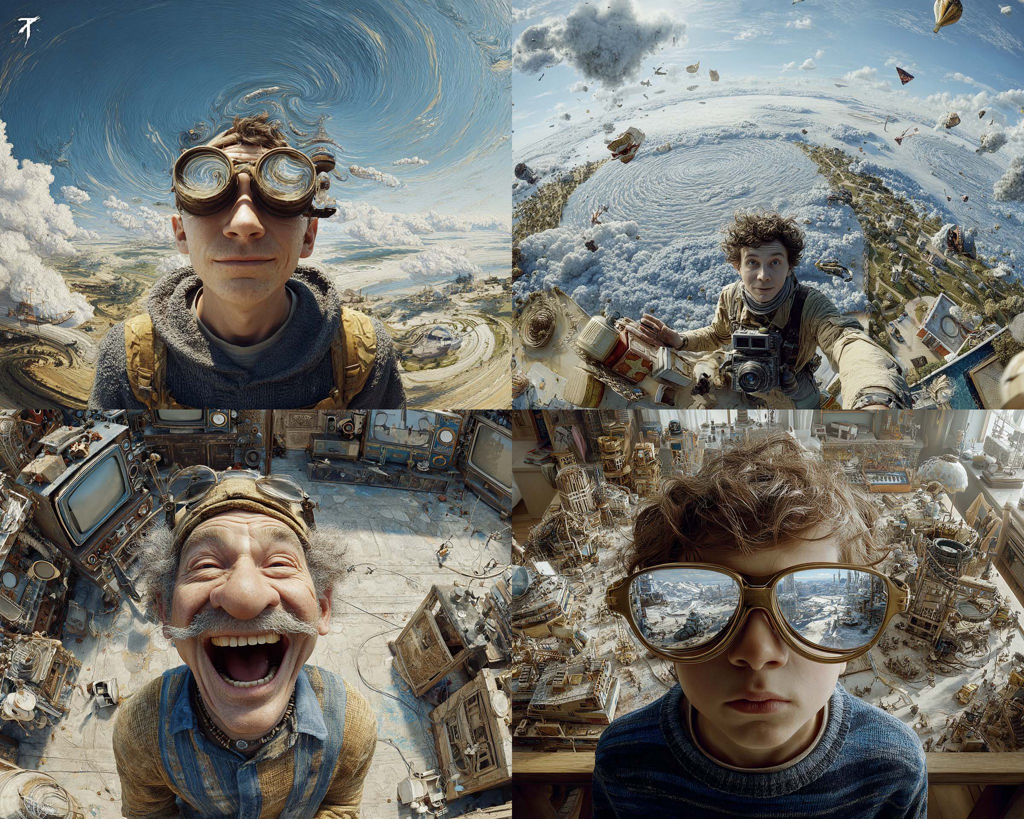 This SREF leans into surreal adventure with warped perspectives.