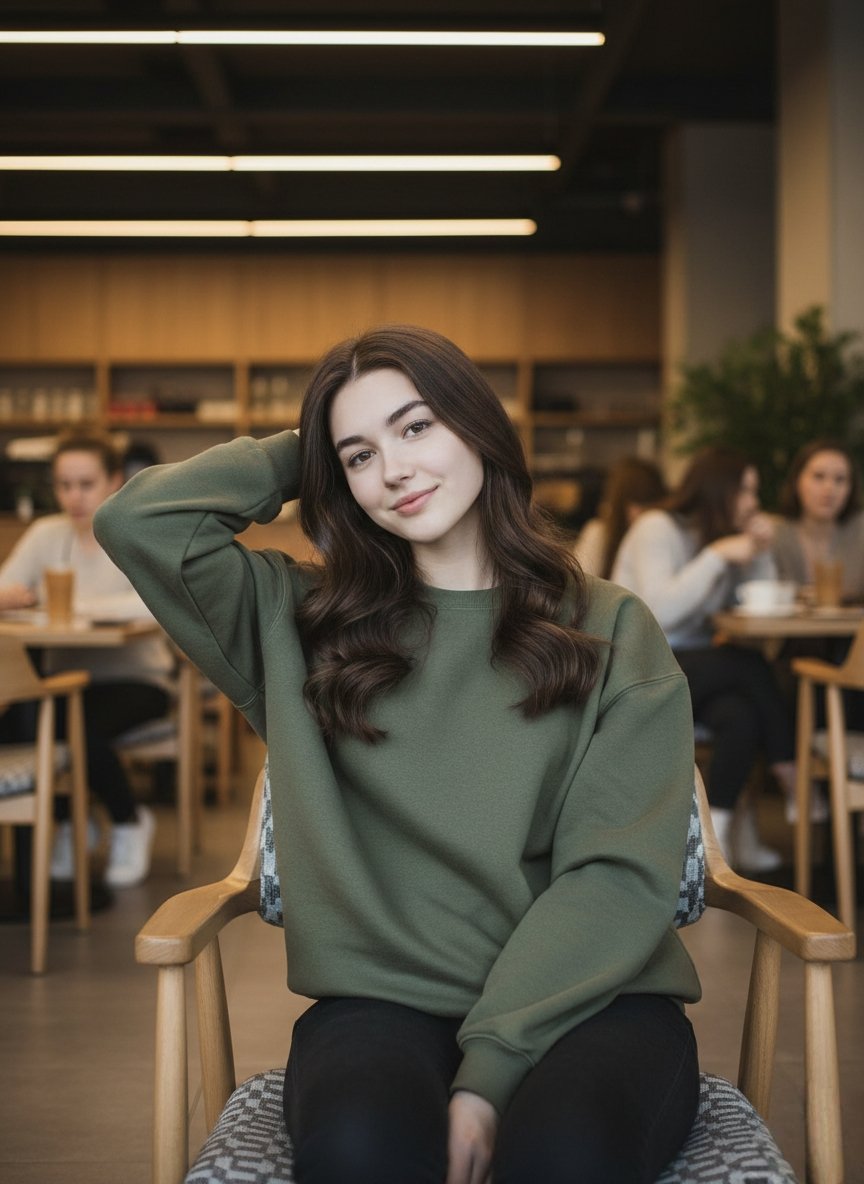 "prompt": "Ultra realistic indoor lifestyle portrait of a you...