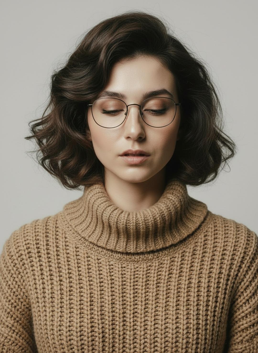 "Objective": "Create a minimalist fashion studio portrait ser...