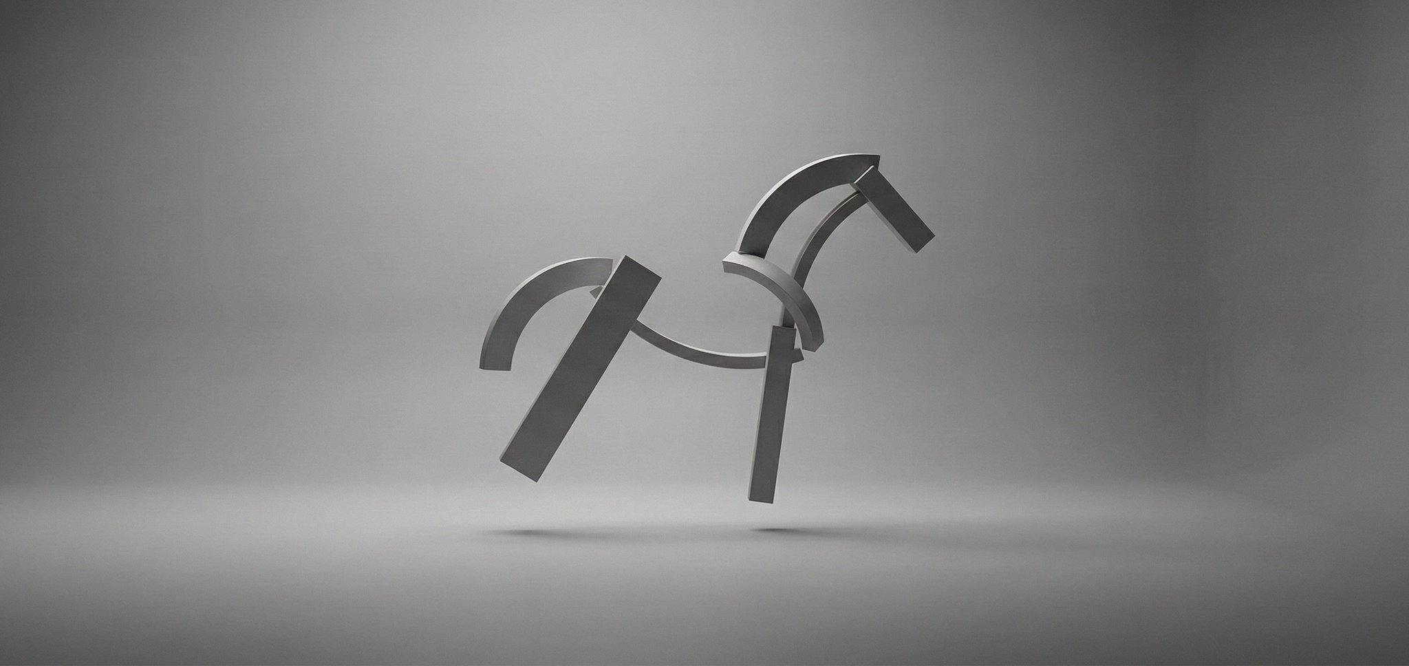 [SUBJECT] abstracted into simple geometric forms, floating in...