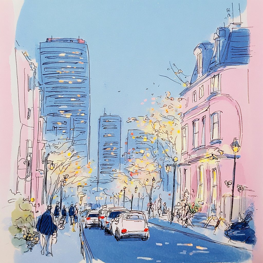 This is the latest style I’ve created in Midjourney, and it w...