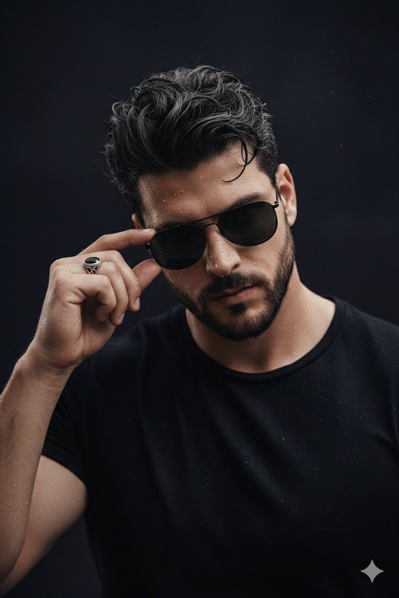 Ultra realistic cinematic close up portrait of a young man wi...