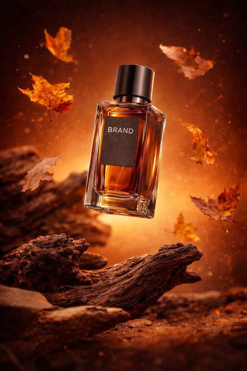 Ultra realistic luxury perfume product shot (9: 16, 4K). A cl...