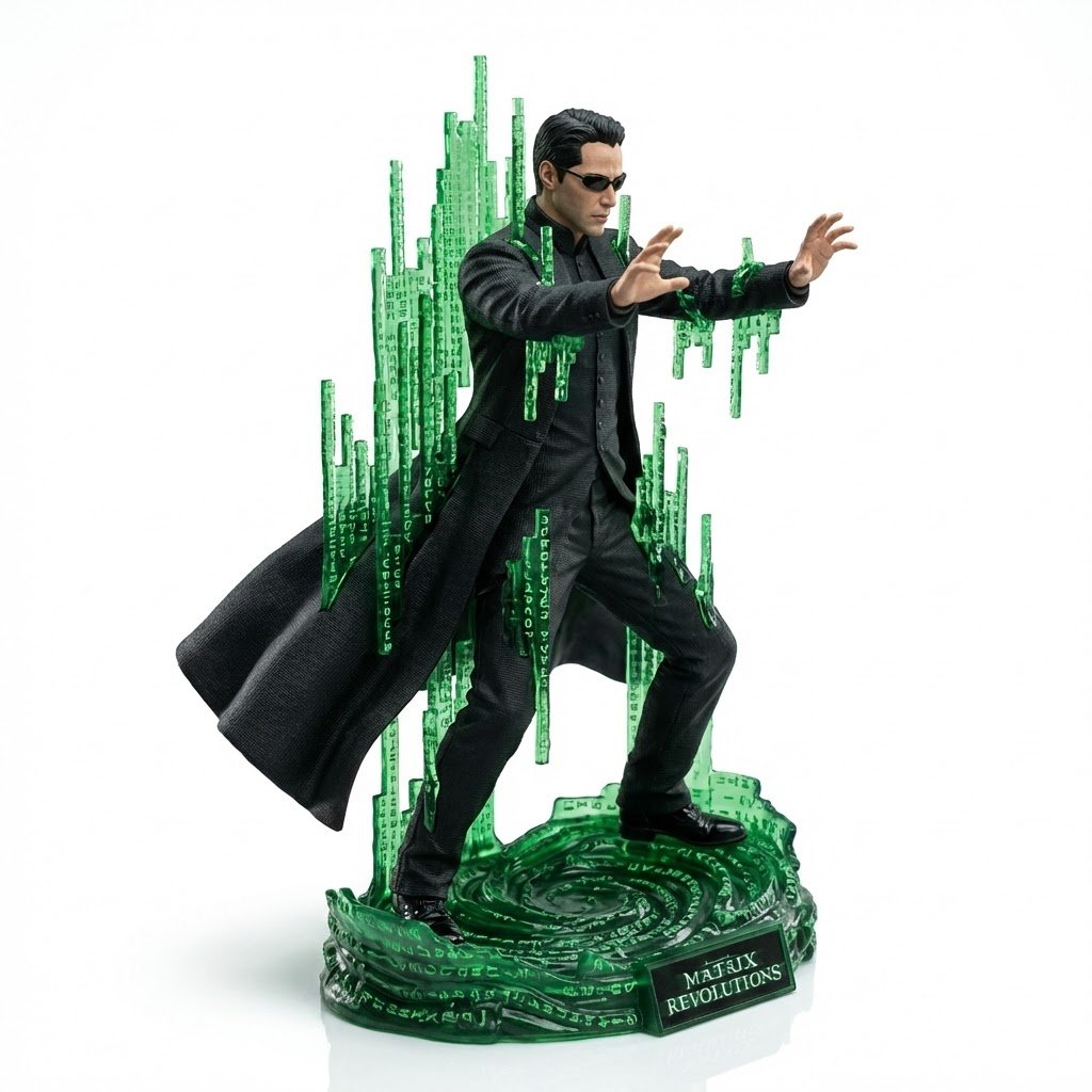 Make a miniature, full body, isometric, realistic figurine of...