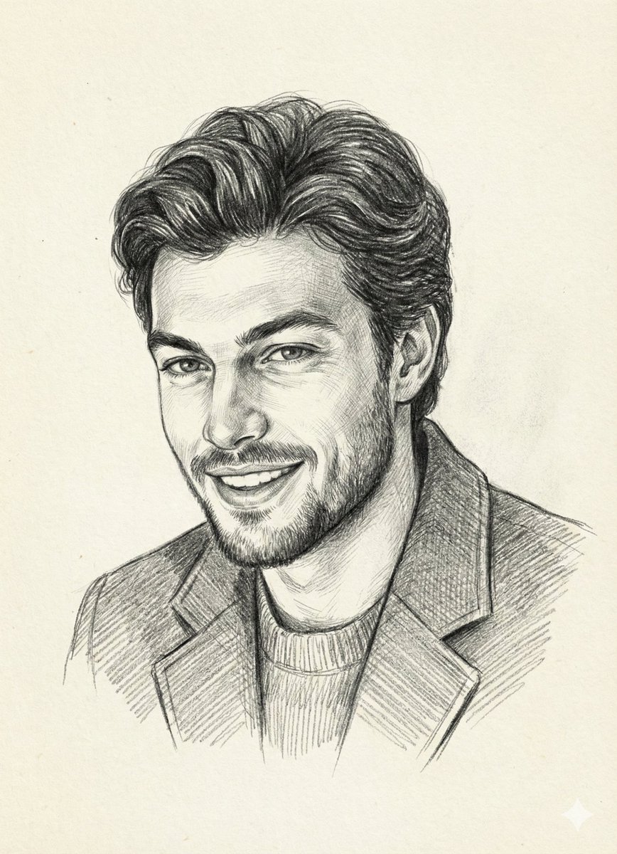 Create a highly detailed pencil sketch portrait on paper of t...