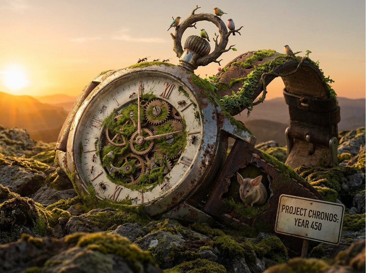 A colossal [OBJECT] reimagined as a complete natural biome. T...