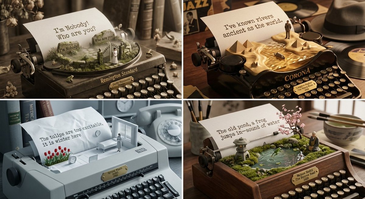 Role: Literary Curator & Typewriter Sculptor