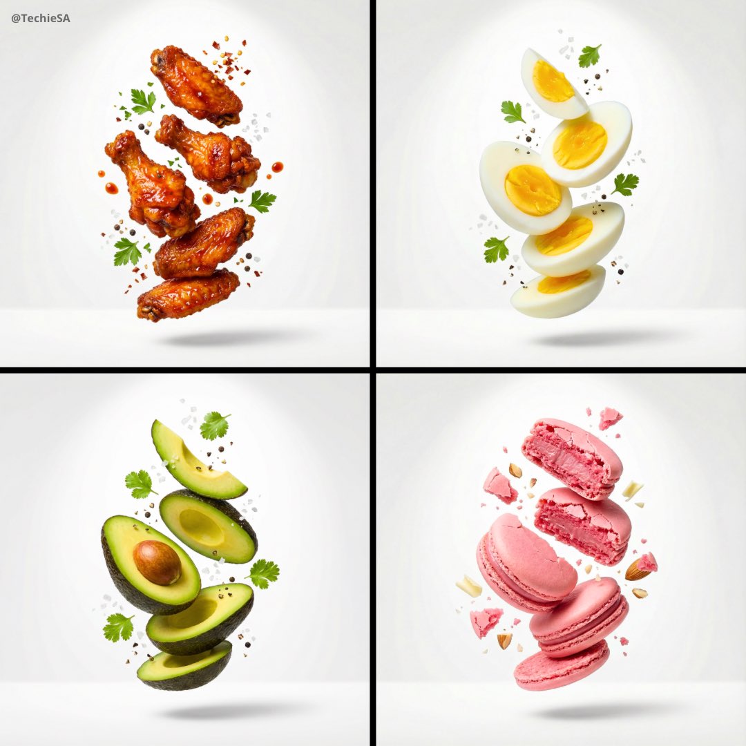 [subject], premium food advertising, white seamless backgroun...