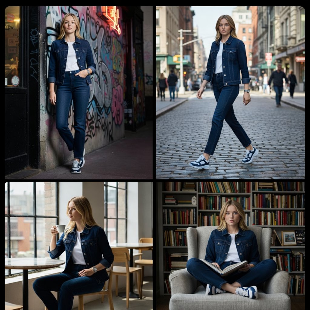 Hyper realistic cinematic full body fashion photoshoot of the...