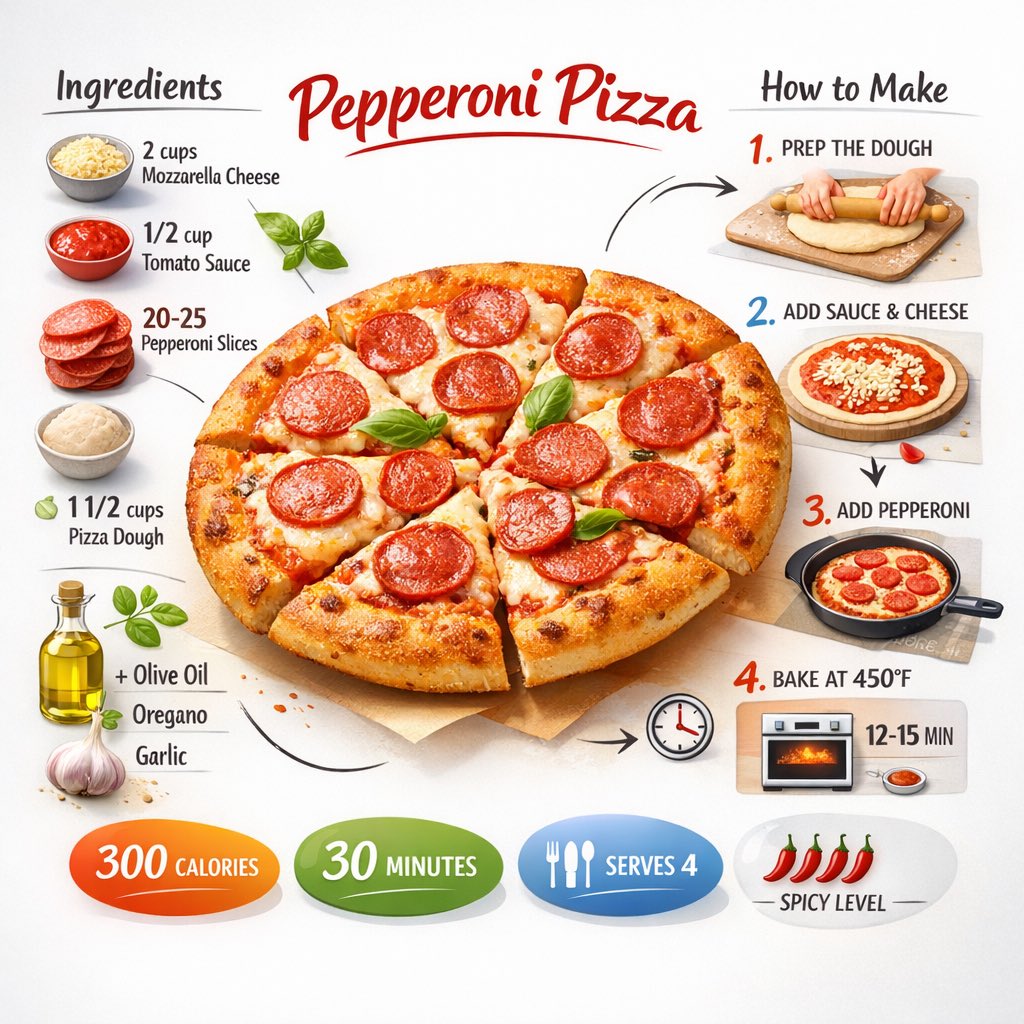 Ultra clean modern recipe infographic. Showcase [FOOD] in a v...