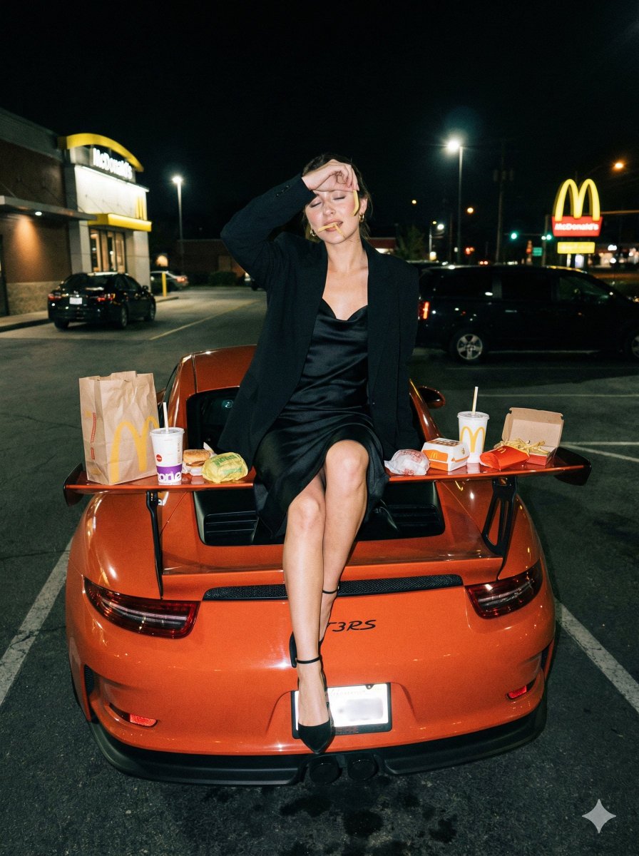 A gritty, handheld iPhone photo taken at night on an airport...