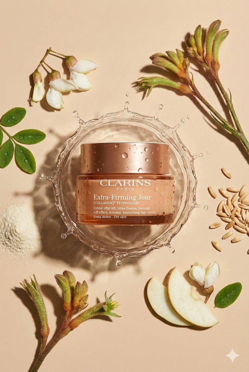 Create top down flat lay product photo. Use the uploaded prod...