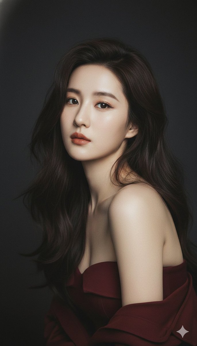 Create a melancholic and cinematic portrait photography. A yo...