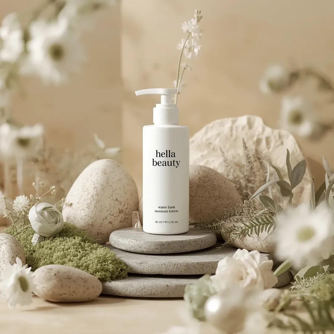 Ultra high end photorealistic commercial skincare product pho...