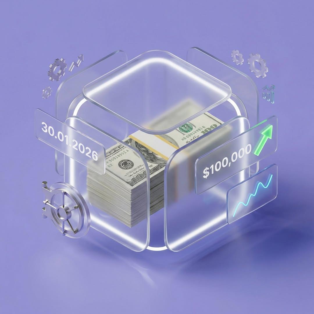 Refined 3D isometric composition (45° angle) in a Glassmorphi...