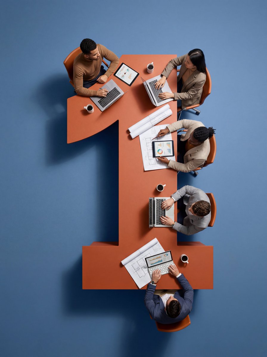 Ultra wide angle hyper realistic top down flat lay photograph...