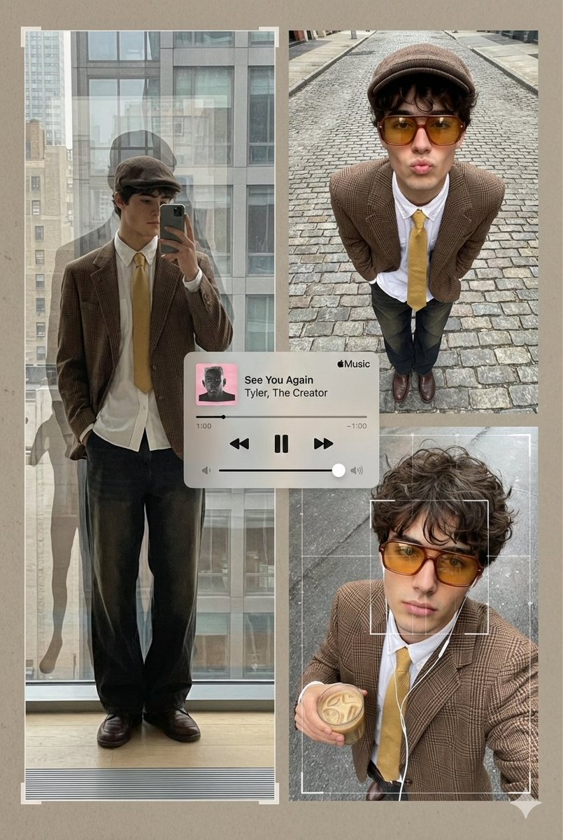 An editorial poster style multi panel collage presents Subjec...