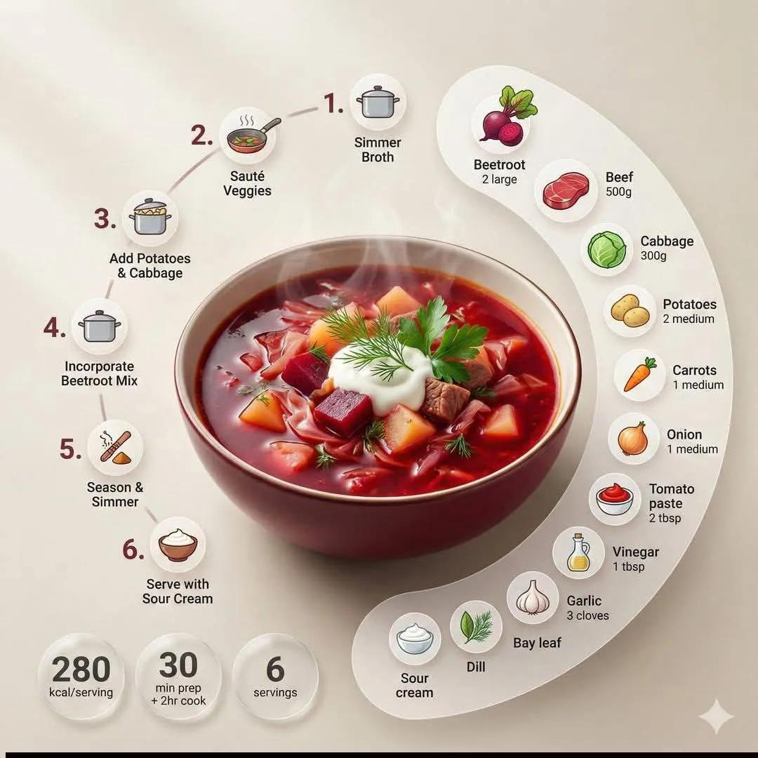 Minimalist modern recipe infographic featuring [DISH NAME], p...