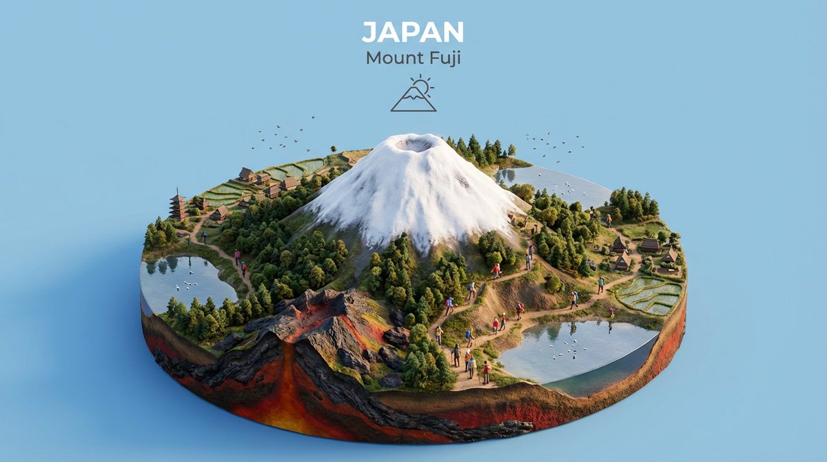 Create an isometric miniature 3D diorama highlighting the nat...