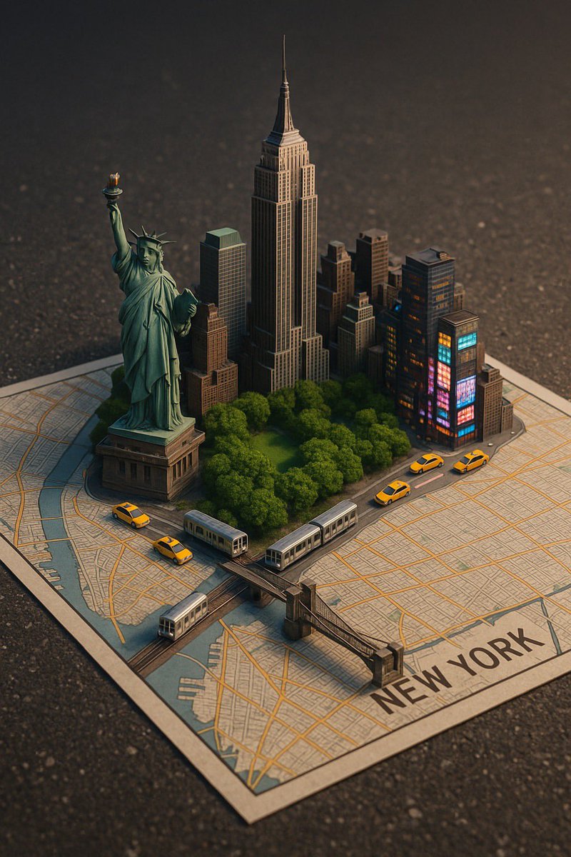 A street style map of [CITY NAME] placed on a {MAP SURFACE},...