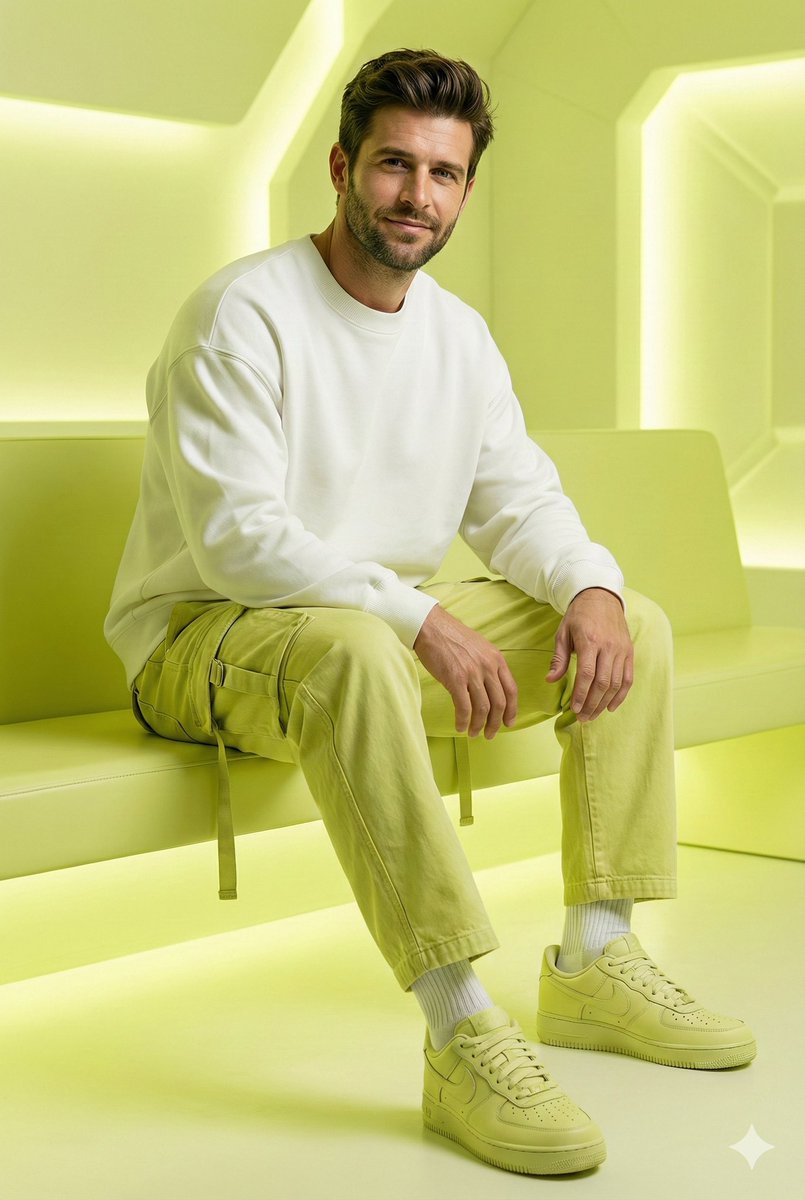 A young man with a slight smile see the uploaded picture as r...