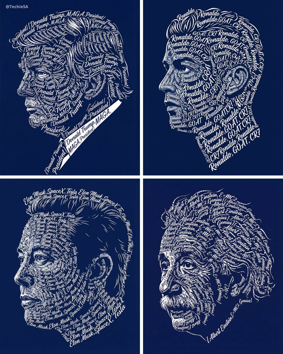 Create a typographic art portrait using the uploaded photo of...