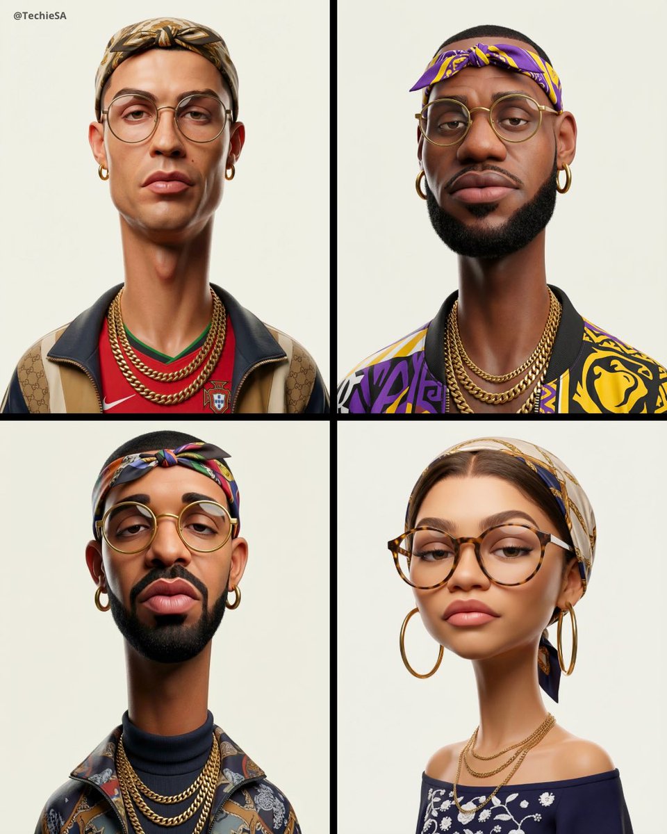 Create an exaggerated stylized 3D caricature character portra...