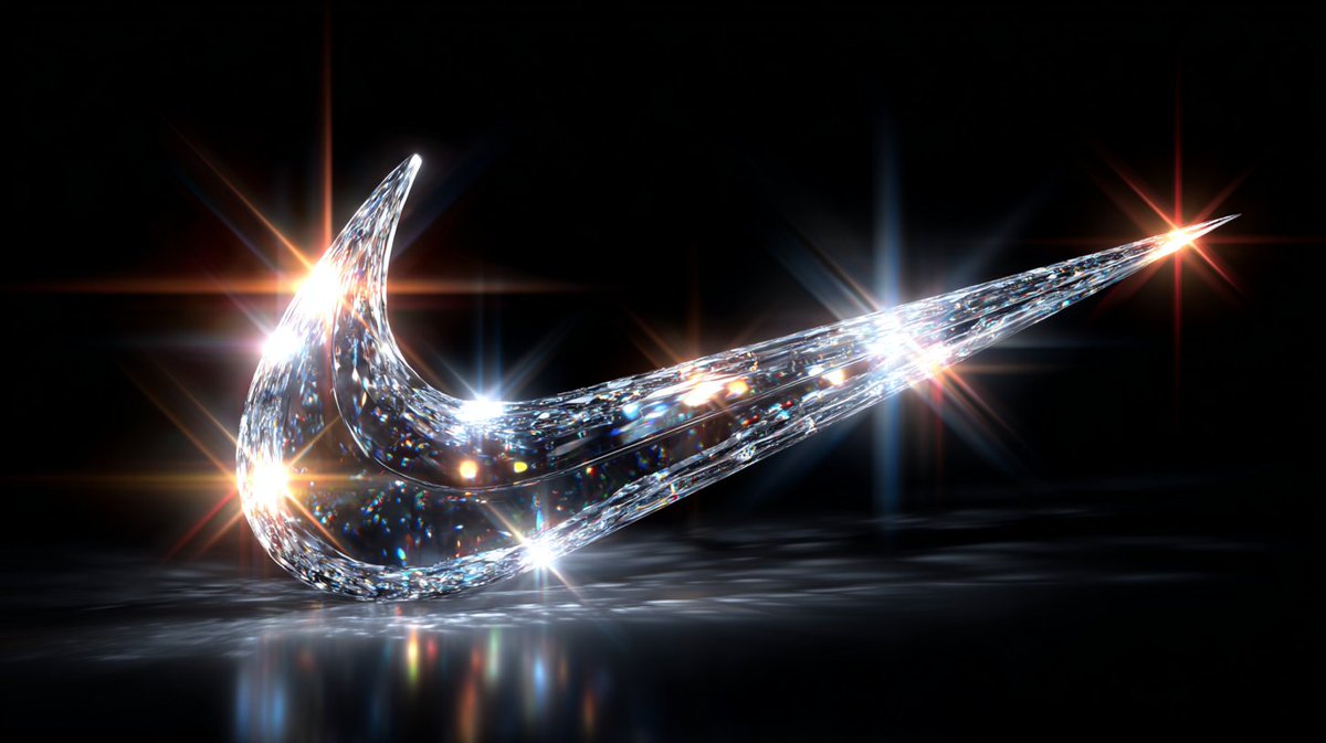 3d render of [logo name/ shape,...] made out of clear glass,...