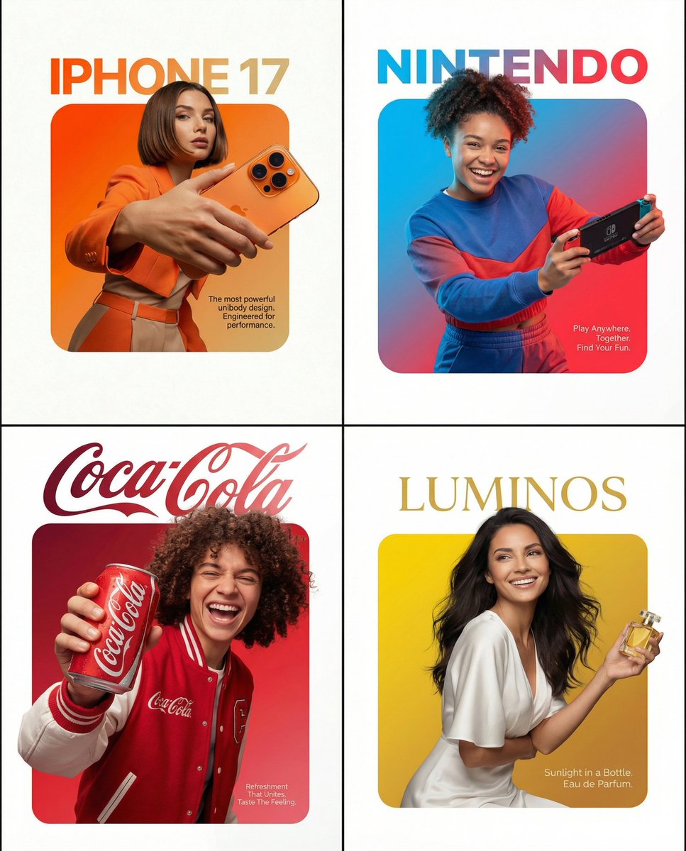 A professional high end graphic design advertisement composit...