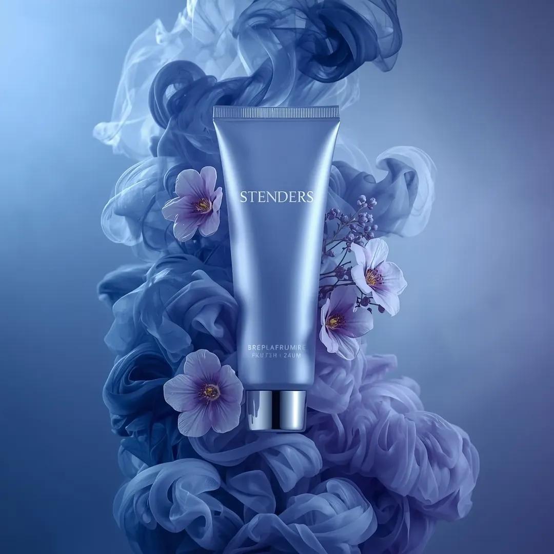 Ultra realistic luxury cosmetic product photography in a dram...