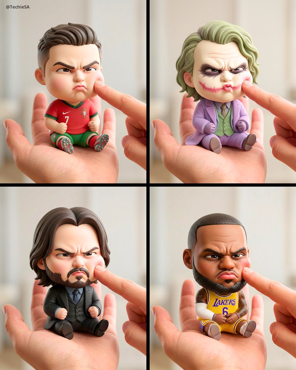 A mini chibi version of the character in the uploaded image,...