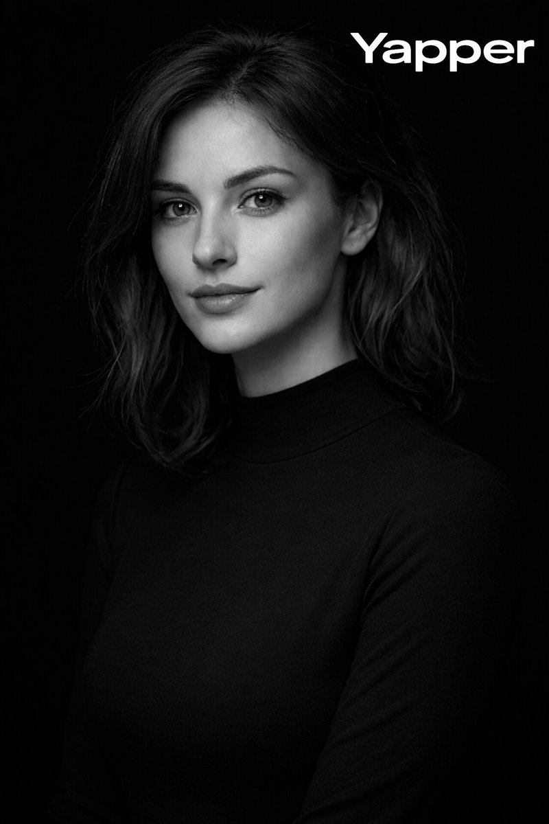 "prompt": "High contrast monochromatic studio portrait of a E...